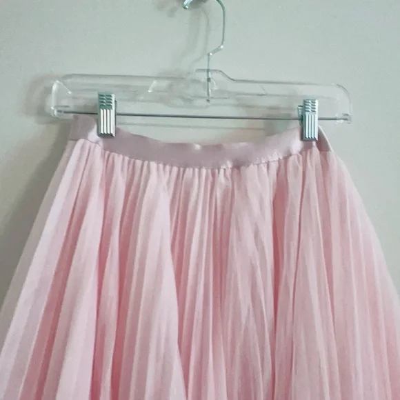 Anthropologie Hutch Pink Maxi Pleated A-Line Skirt - Picture 3 of 9